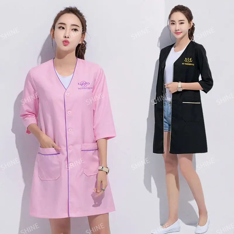 Custom Logo beauty uniform bea - Medical Lab Logo recension och pris