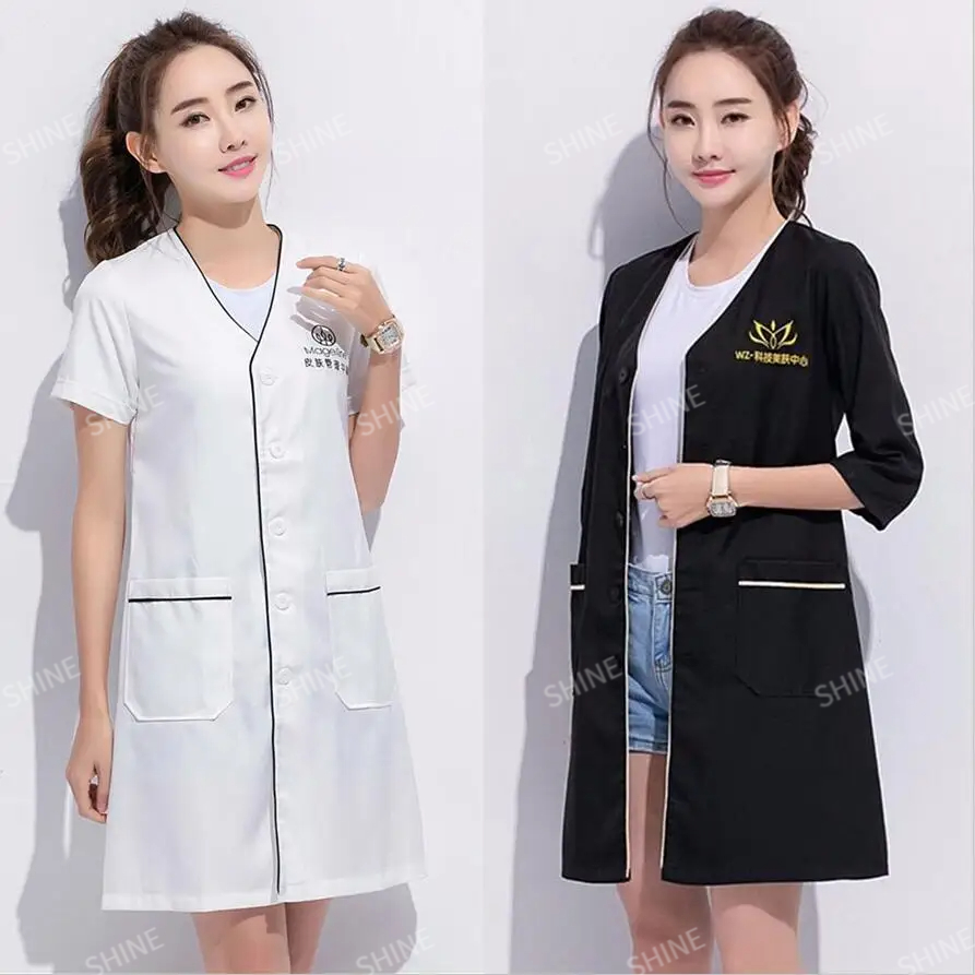 Custom Logo beauty uniform bea - Medical Lab Logo recension och pris