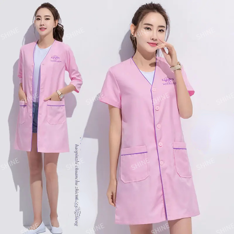 Custom Logo beauty uniform bea - Medical Lab Logo recension och pris