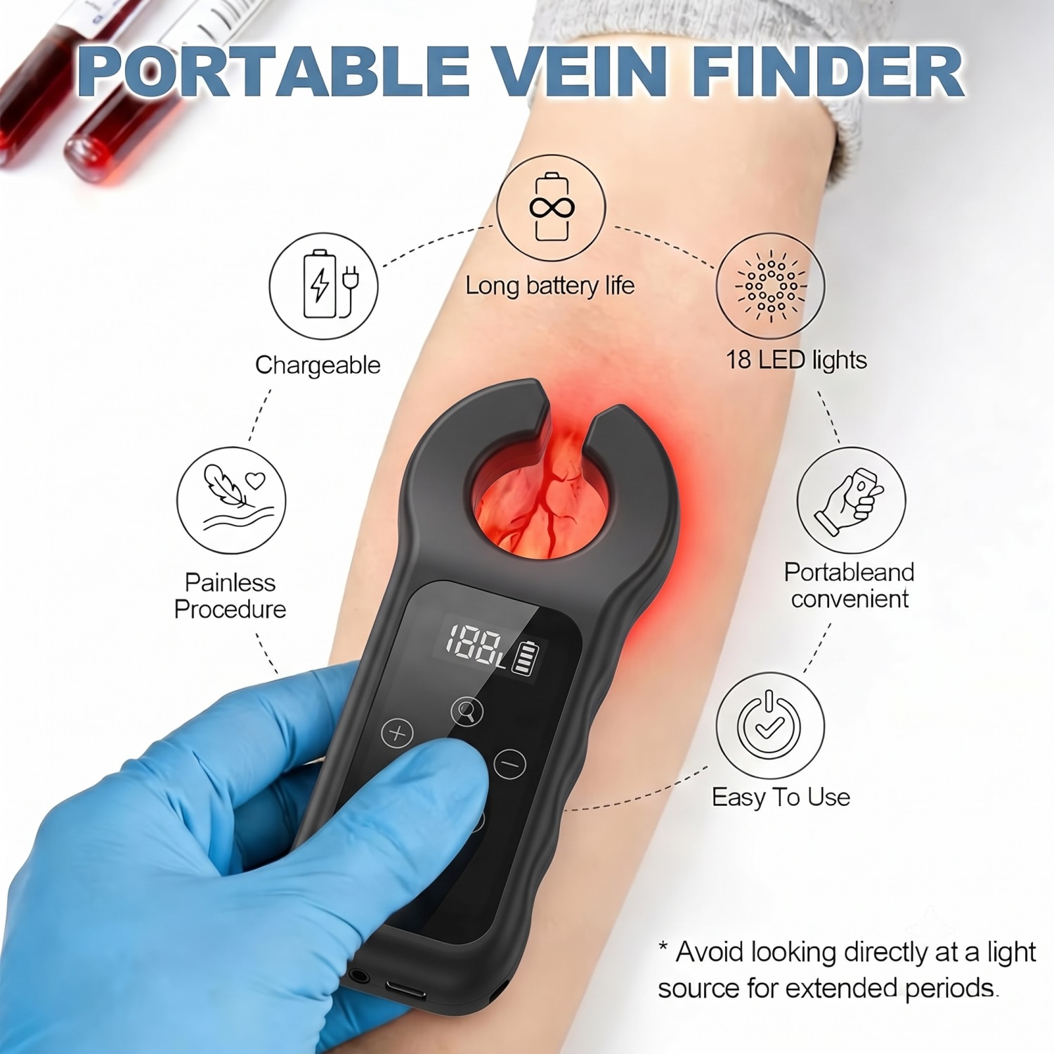 Medical Vein Detector LED Vein - Medical Lab Science recension och pris