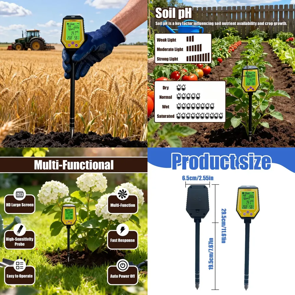 WAP01 New High Accuracy Soil T - Ph Meter recension och pris