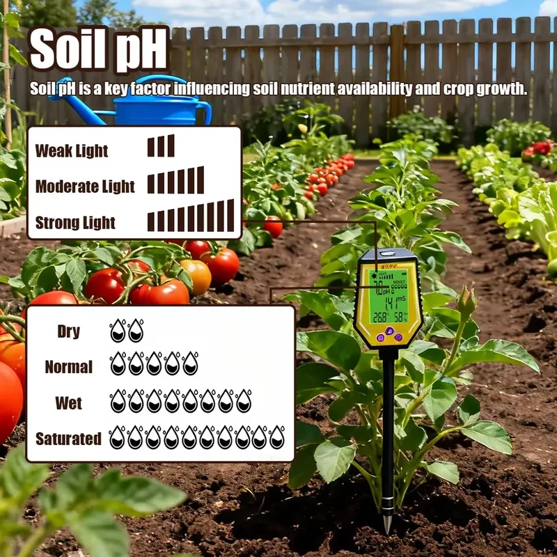 WAP01 New High Accuracy Soil T - Ph Meter recension och pris